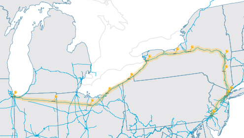 CSX Safety Train route map